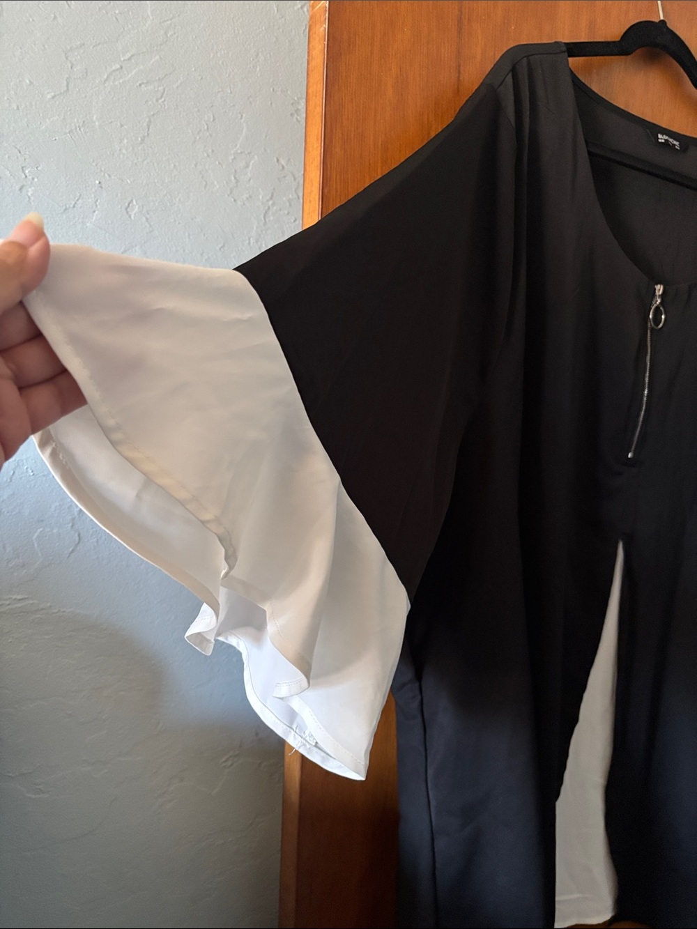 BloomChic Black dress with White Label Detail - Picture 5 of 5